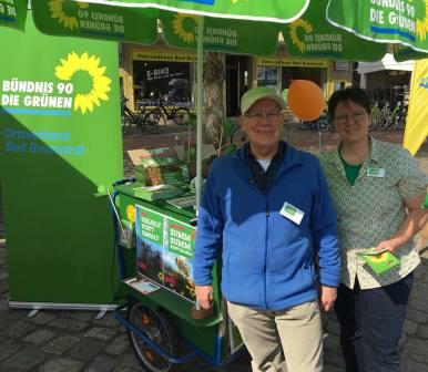 Monika Heinold unterstützt das grüne Team in Bad Bramstedt Monikas